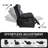 Dual Motor Power Lift Recliner With Heat And Massage, 350 Lbs Capacity, Hidden Cup Holders & Remote Control-1266344366