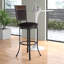Roni Swivel Upholstered Counter Stool with Metal Frame-812419150