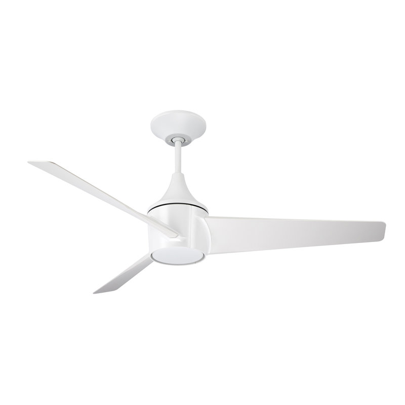 Karlovy 52'' Ceiling Fan with LED Lights, Satin White