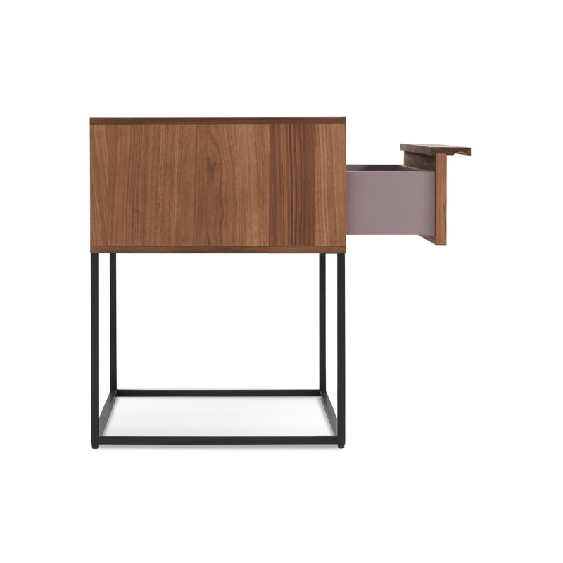 Rule 1 - Drawer Nightstand, Black/Walnut