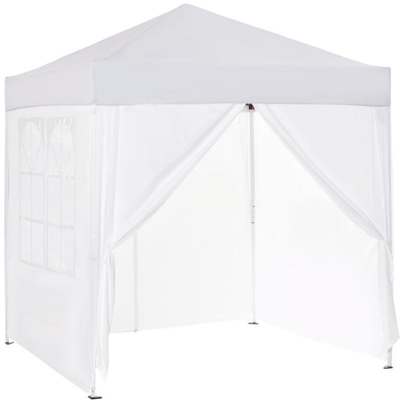 2m x 2m Steel Pop-Up Gazebo, White