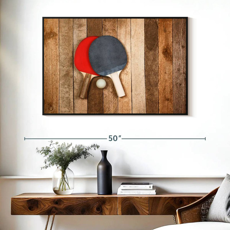 Ping-pong en bois Sireci, H 27 po x l 40 po