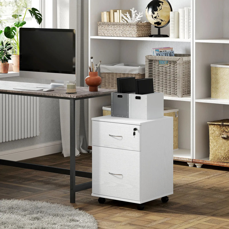 41cm Wide 2 -Drawer File Cabinet, White