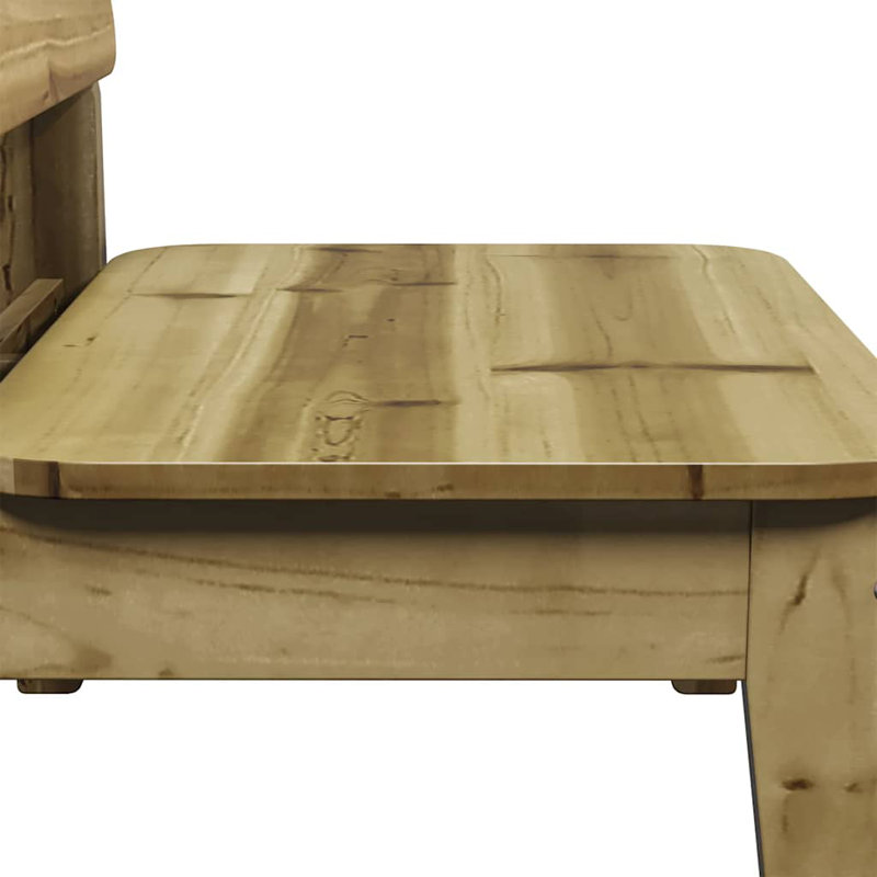 Garden Chair 60X52.5X72 Cm Wood Pine, Natural Impregnated