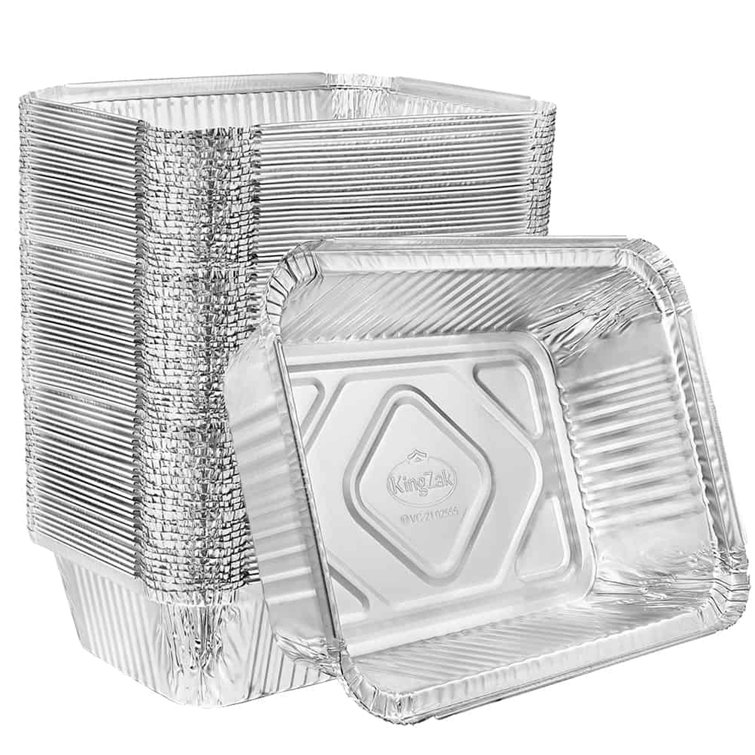 Disposable Aluminum 9 Square Deep Cake Foil Pan (Set of 50) Nicole Fantini