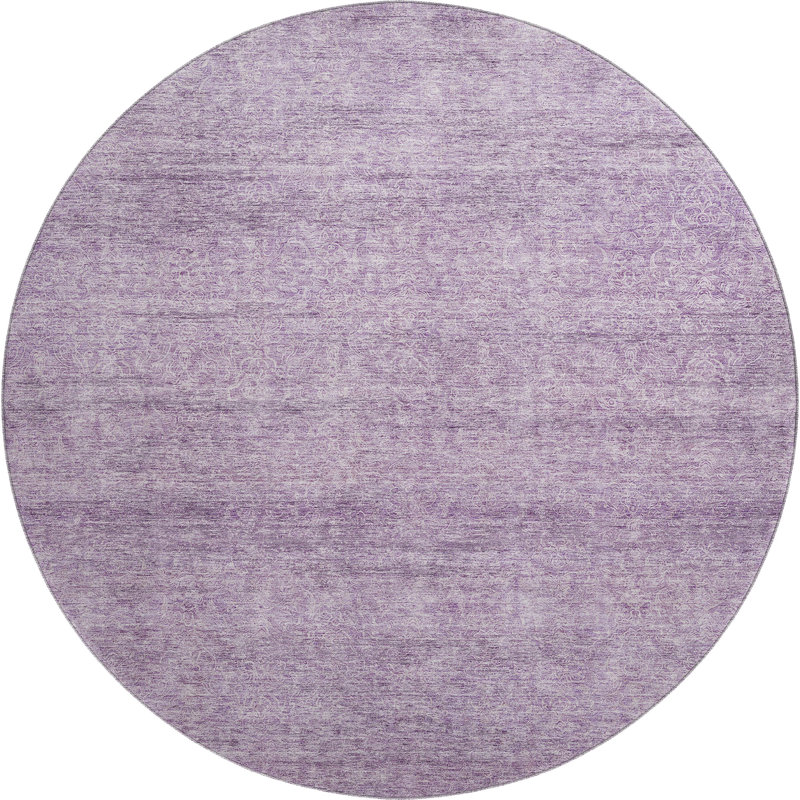 Premium Machine Washable Gurubaksh AMF1163 Modern Rug, Round 8'