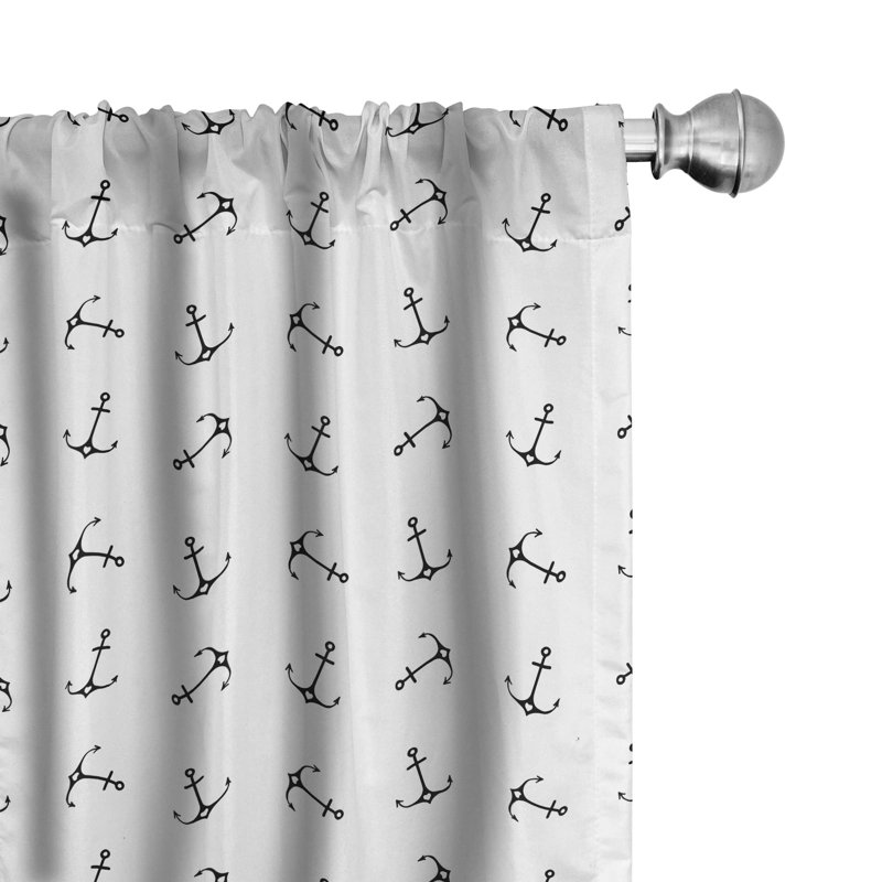 Anchor Semi-Sheer Rod Pocket Sliding Panel, 28" x 95"