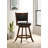 Caesare Swivel Stool in Brown and Black-124856156