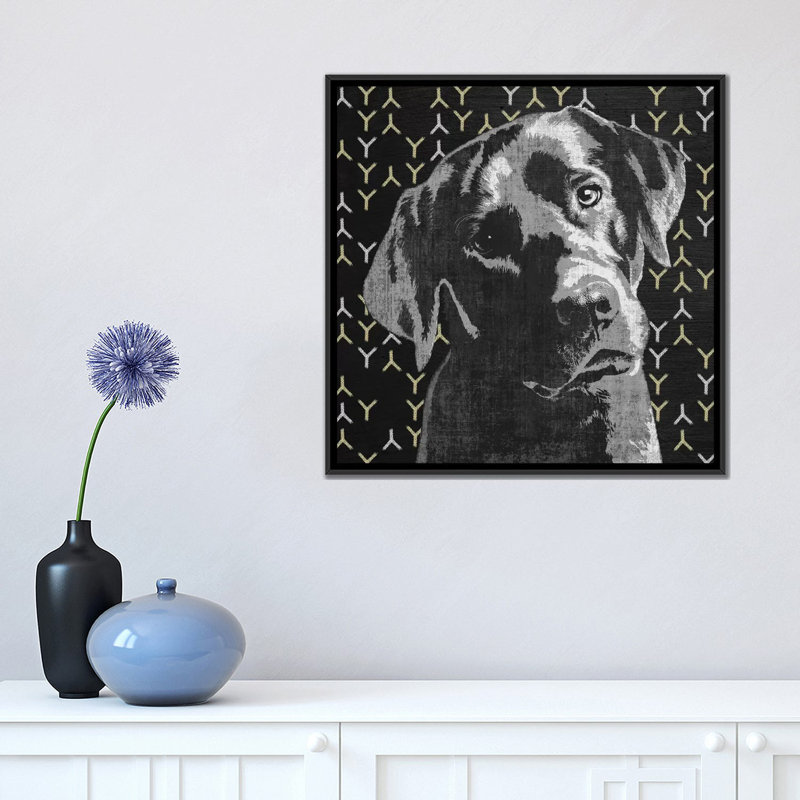 «Lab», reproduction d'impression sur toile, H 18 po x l 18 po x P 1,5 po, Toile avec cadre noir, Pas de tapis