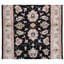 High-Quality Hand-Knotted Black And Beige Area Rug