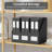 Black Magazine File Holders, 3 Packs Sturdy Cardboard File Rack, Office Organization Desktop Storage File Box Binder For Shelves And Desk, Folder Holder For Office Or Classroom