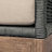 Hareton Patio Chair in Eucalyptus Wood with Gray Rope and Taupe Olefin Cushions