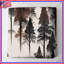 Couvre-lit matelassé Brown Forest Silhouettes de toutes tailles-126078496