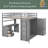 Granvel Kids Full Loft Bed with Drawers-9113946