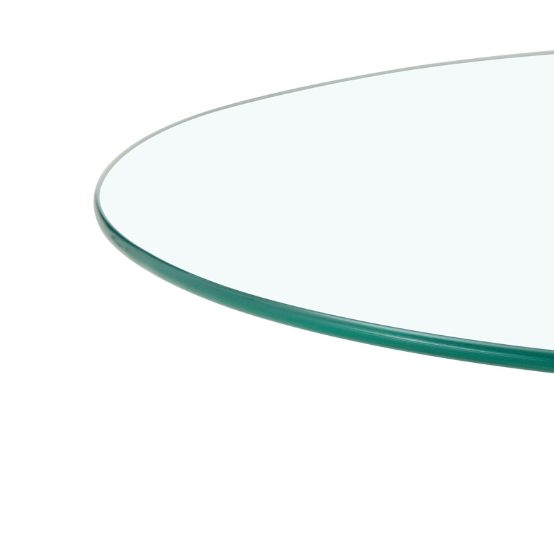 Verre rond avec base en métal, Doré