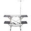 Table de cuisine de camping pliante - Station de cuisson extérieure portable avec plateau résistant à la chaleur, 4 tables d'appoint, support de rangement et lampadaire pour les pique-niques et les voyages de camping （Table seulement）-133261484-133261485