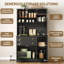 Armoire de rangement avec garde-manger et lumières DEL