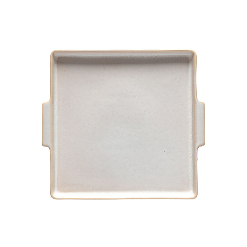 Nótos Stoneware Platter, 0.75" H x 8.75" W x 8" L, Dune Path