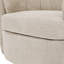 Fauteuil demi-tonneau pivotant avec base en bois massif (ensemble de 2)-1441059334