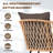  7-Piece Outdoor Dining Set With 6 Rattan Chairs, All-Weather Patio Table & Chairs For Backyard, Garden, Poolside-1922691515