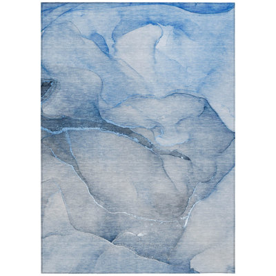 Alfonzo Washable Abstract Indoor / Outdoor Rug