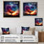 «Blossoming Tree Heart Glorious Sunset», reproduction d'art murale arbre-1900622007-1900622001