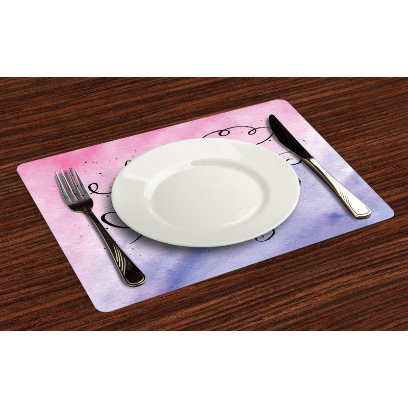 Polyester Abstract Rectangle Placemat
