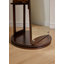 Miroir autoportant en bois massif avec porte-vêtements
