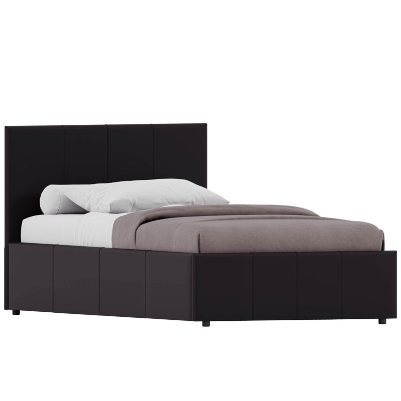 Wilna Upholstered Ottoman Bed, UKFR Certified, Single (3'), Brown