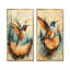 Colibri dans la forêt I - animaux, impressions sur toile 2 pièces-148834738-148834751