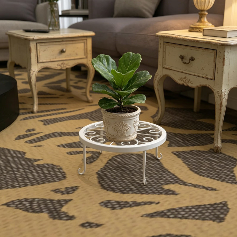 Support pour plante robuste en métal pour 3 pièces