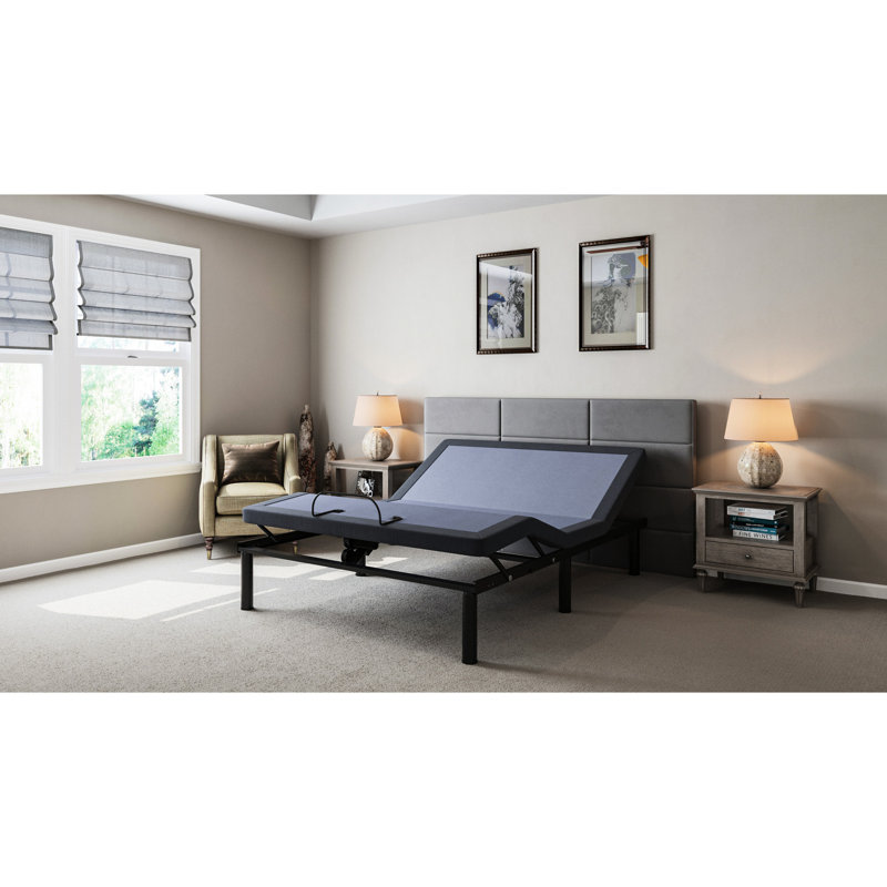 Base de lit double réglable Os2 - Positionnement du pied de la tête, mémoire programmable, taille de repos tranquille et modifications de la position, limite de poids de 850 lb