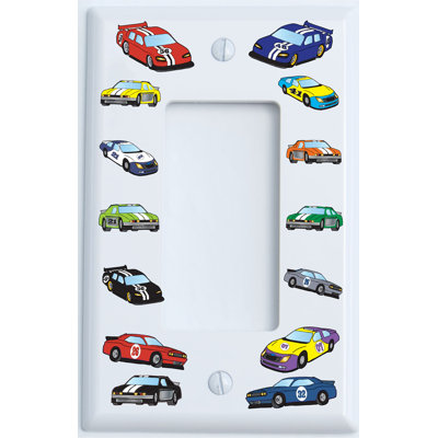 Plaque murale berçante Stock Race Car 1-Gang