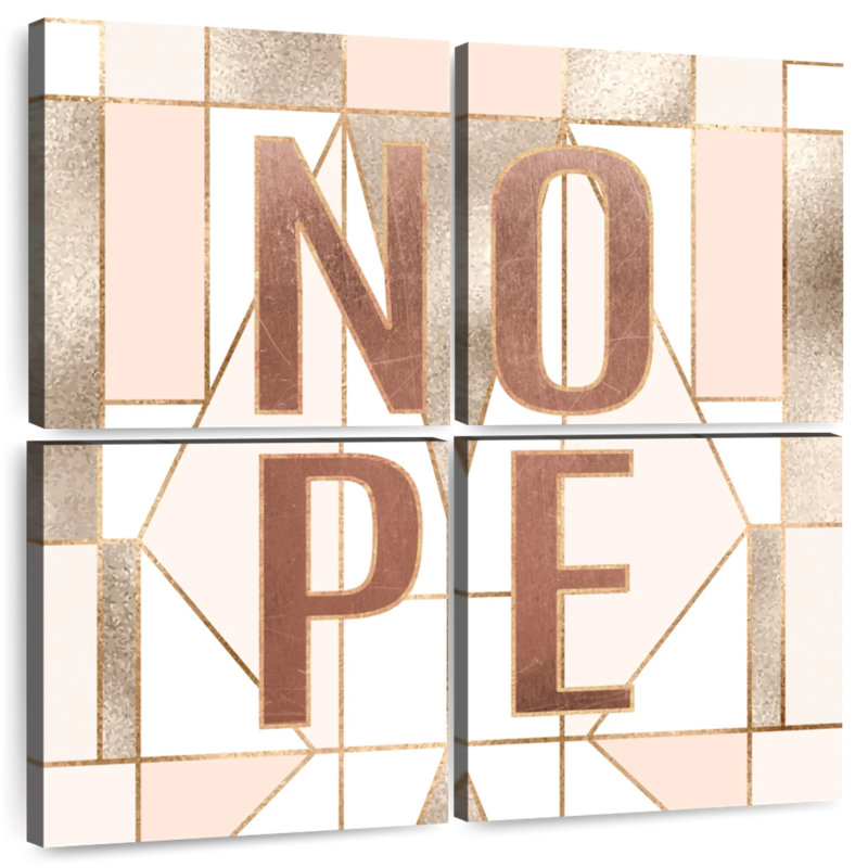 Tergel Nope, typographie, H 32 po x l 32 po