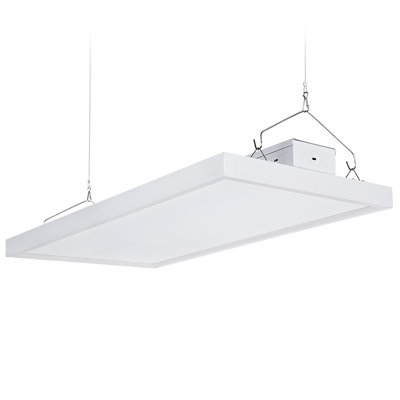 Éclairage linéaire linéaire pour entrepôt, homologué UL, éclairage linéaire d'entrepôt à DEL de 110 W et 2 pi, 13 200 lm, intensité variable de 1 à 10 V, éqv 400 W, lumière du jour 5000 K