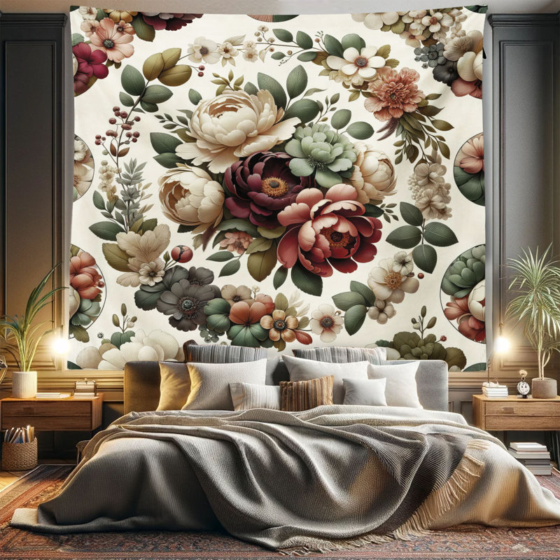 Tapisserie en microfibre, H 104 po x l 88 po