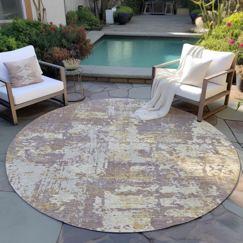 Chayden Indoor/Outdoor Chantille ACN1008 Area Rug, Round 8'