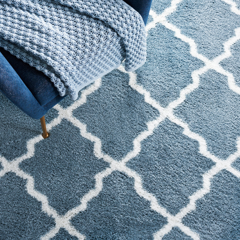 Tapis à poils longs Berber, Carré 7 pi