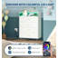 Grande commode à 4 tiroirs avec lumières RVB et station de charge, commode à musique contrôlée par application-593557388