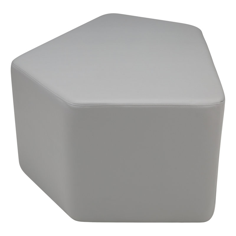 Tabouret Communedi Structuré de Learniture, Gris clair, H 20 po x l 39 po x P 28 po, Oui