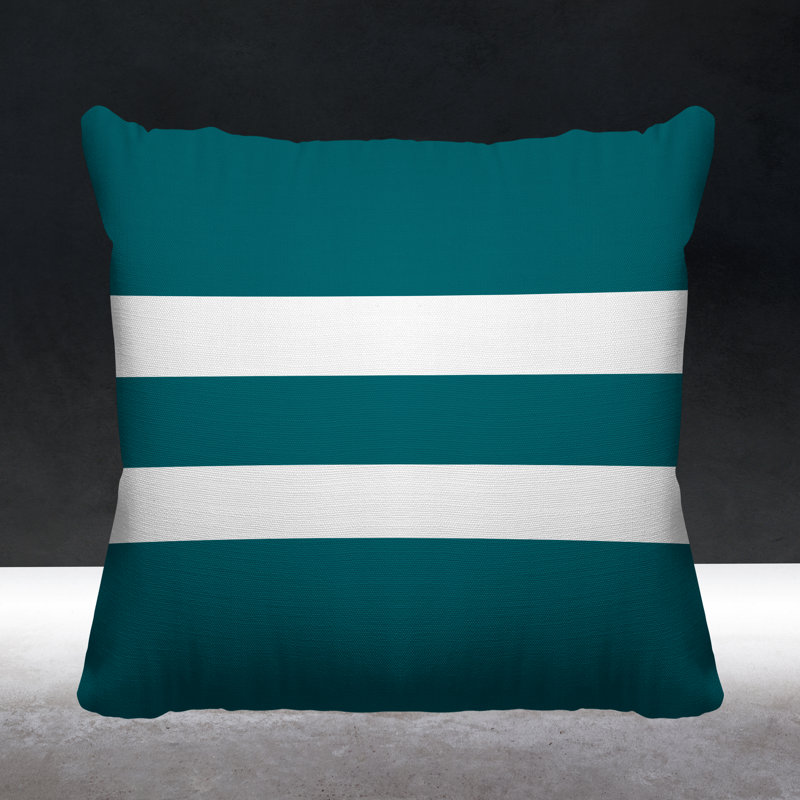 Coussin décoratif intérieur / extérieur Kyson, L 17 po x H 17 po, Vert