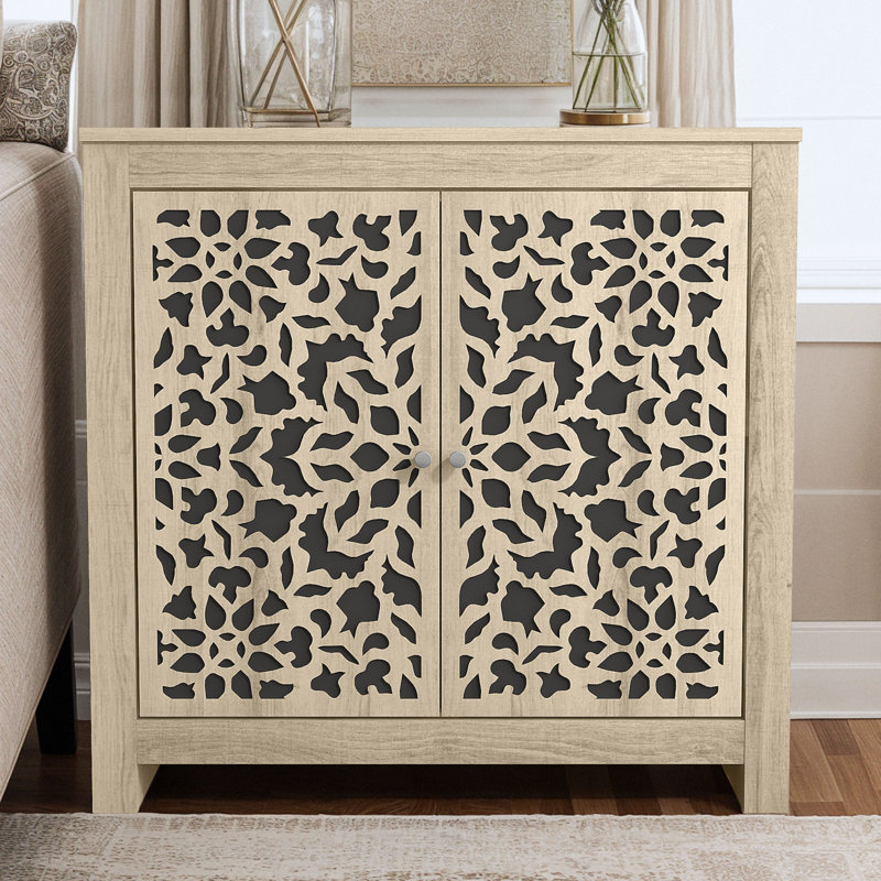 Arrastia 30.9" 2 Door Accent Cabinet, Oslo Oak