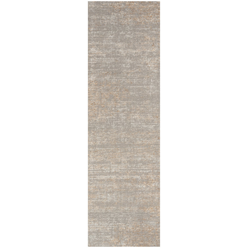 Tapis gris moderne Calvin Klein, Rectangle 3 pi 2 po x 5 pi