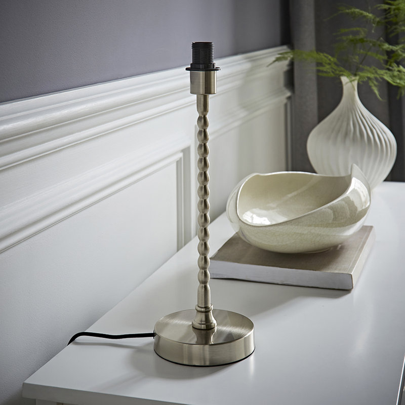 Cifuentes Metal Lamp Base Lamp, Silver