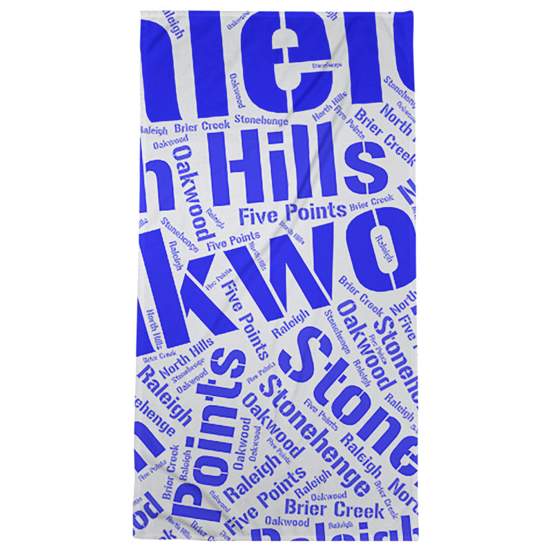 Bath Towel, Raleigh, Blue, Microfiber