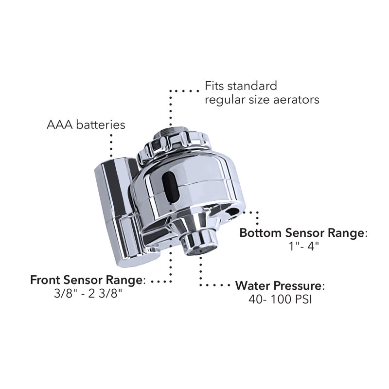 Touchless Faucet Aerator with Smart Sensor