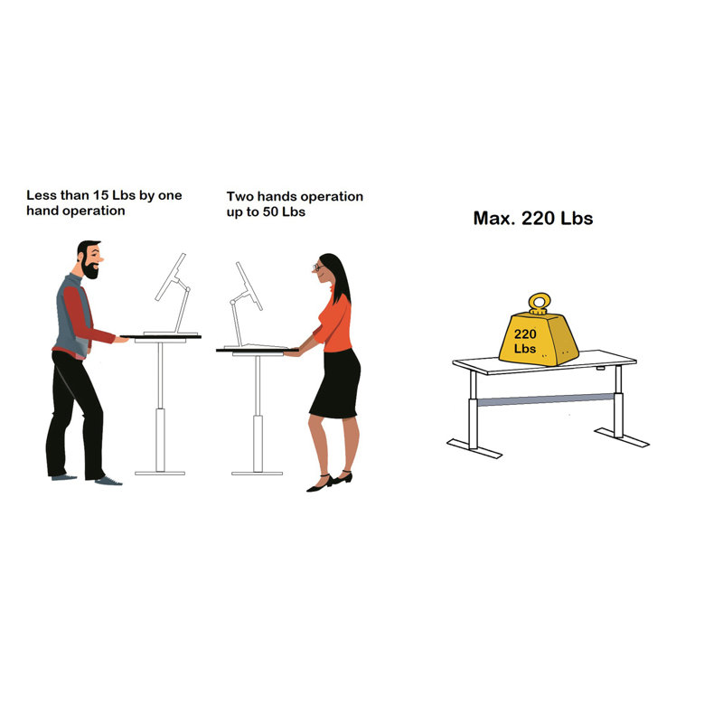 Bureau compact et ajustable Compact Tech