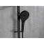 Douche à main à barre coulissante de 28 pouces, tuyau de 59 pouces, noir mat, acier inoxydable, pomme de douche réglable pour une baignoire propre et agréable avec barre à boyaux, séance de douche confortable