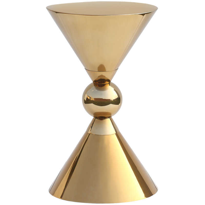 Elida End Table, Gold