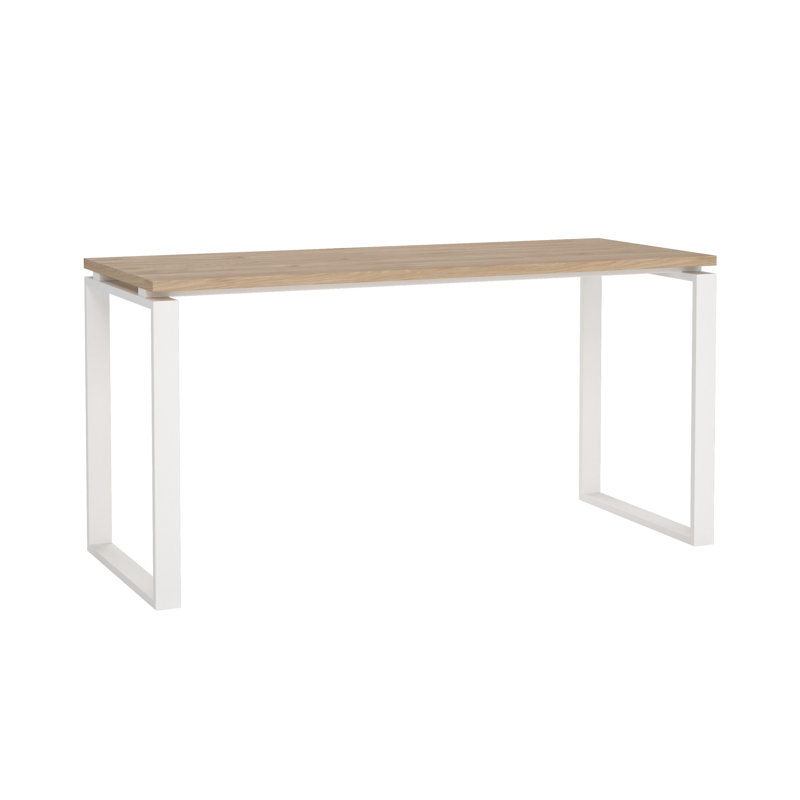 Bureau d'écriture rectangulaire l 59,06 po Embrie, Blanc